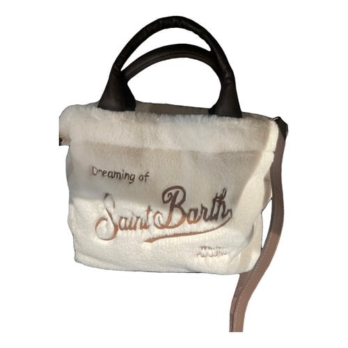 Pre-owned Mc2 Saint Barth Faux Fur Handbag In White