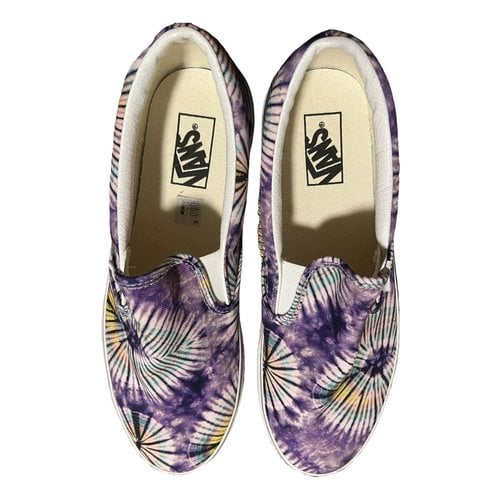 Pre-owned Vans Cloth Flats In Purple