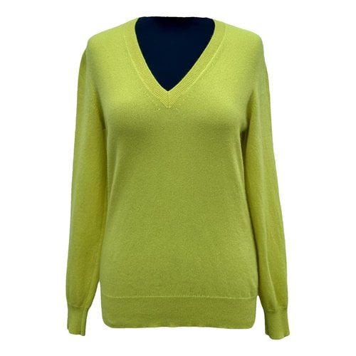 Pre-owned Barrie Cashmere Jumper In Yellow