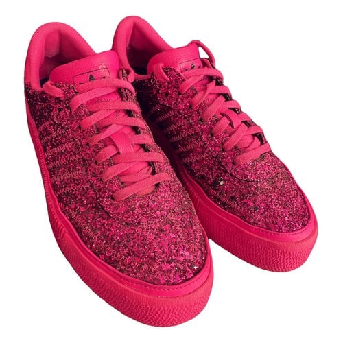 Pre-owned Adidas Originals Glitter Trainers In Pink