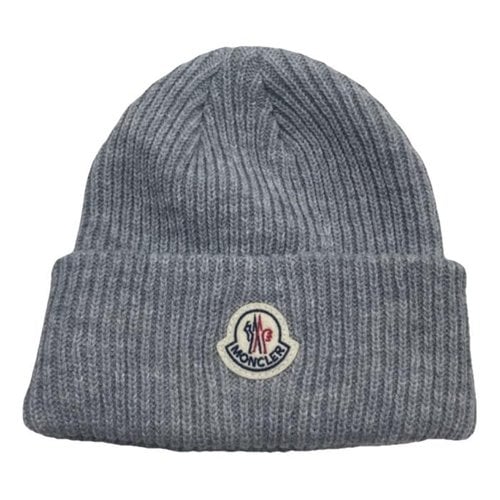 Pre-owned Moncler Cashmere Hat In Grey