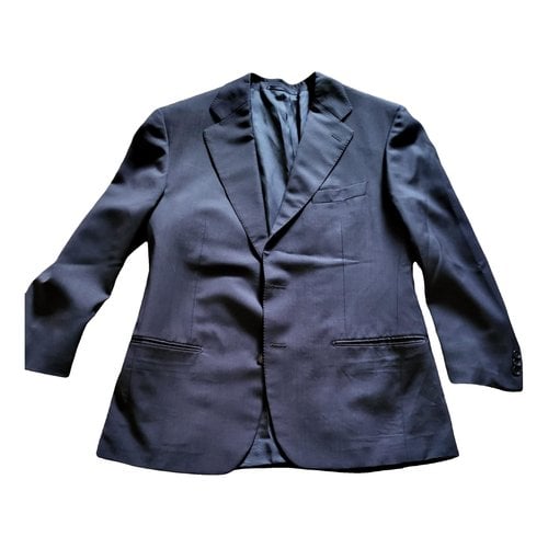 Pre-owned Ballantyne Wool Vest In Blue
