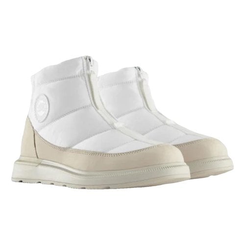Pre-owned Canada Goose Cloth Snow Boots In White