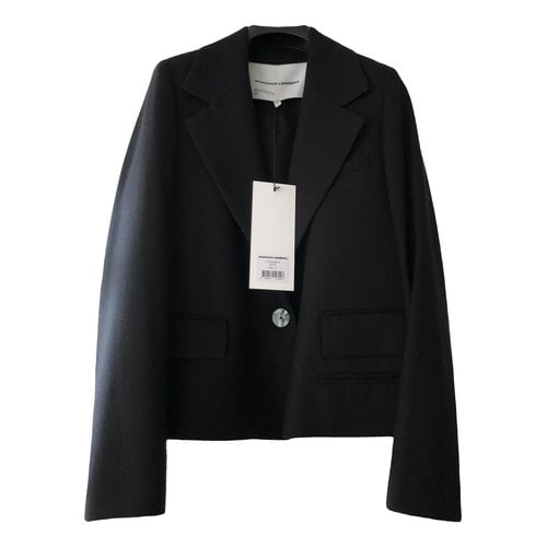 Pre-owned Margaux Lonnberg Wool Short Vest In Black