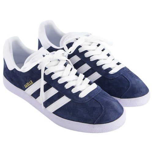 Pre-owned Adidas Originals Low Trainers In Navy