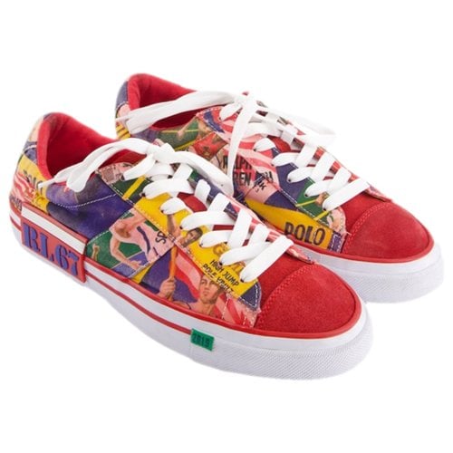 Pre-owned Polo Ralph Lauren Cloth Low Trainers In Multicolour