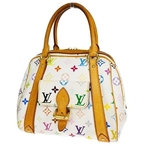 Pre-owned Louis Vuitton Priscilla Cloth Handbag In White
