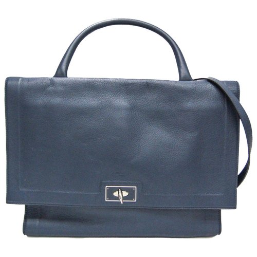 Pre-owned Givenchy Leather Small Bag In Navy