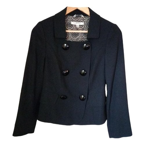 Pre-owned Lk Bennett Wool Suit Jacket In Black
