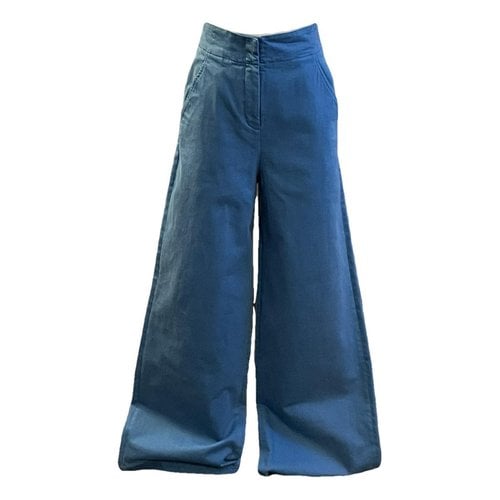 Pre-owned Tibi Large Pants In Blue