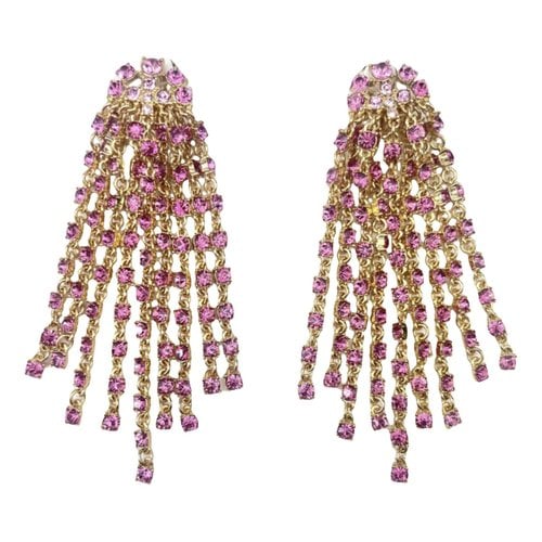 Pre-owned Oscar De La Renta Earrings In Pink