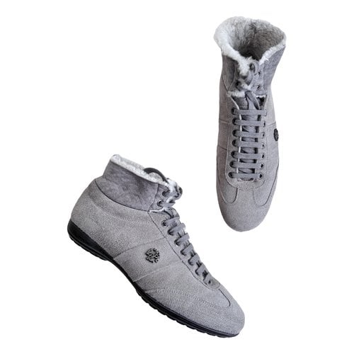 Pre-owned Roberto Cavalli Boots In Grey