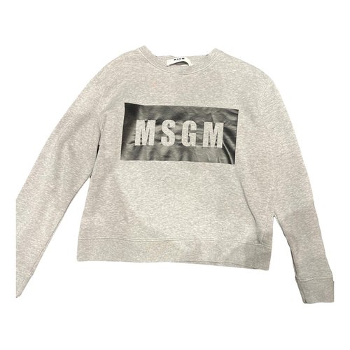 Pre-owned Msgm Top In Grey