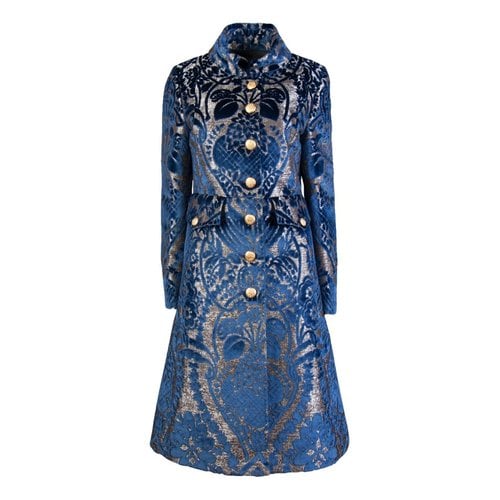 Pre-owned Dolce & Gabbana Coat In Blue