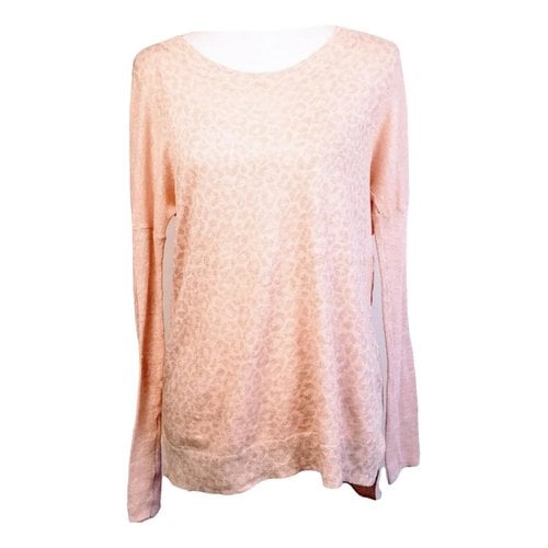 Pre-owned Rebecca Taylor Linen Blouse In Pink