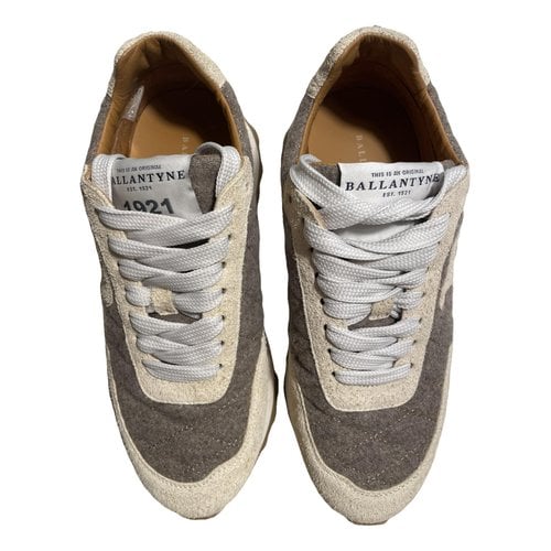 Pre-owned Ballantyne Leather Trainers In Beige