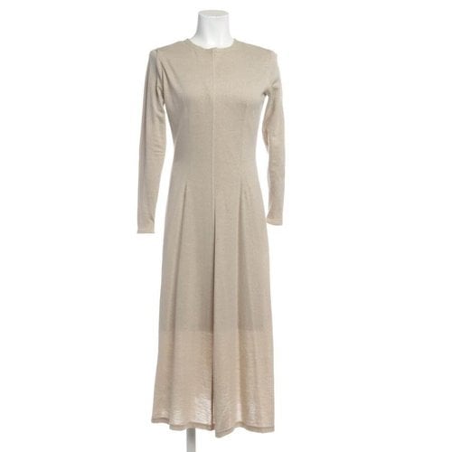 Pre-owned Dolce & Gabbana Wool Dress In White