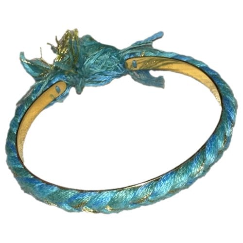 Pre-owned Aurelie Bidermann Tressée Bracelet In Blue