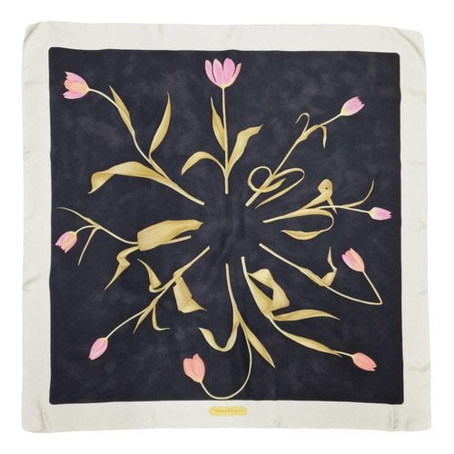 Pre-owned Ferragamo Silk Handkerchief In Multicolour