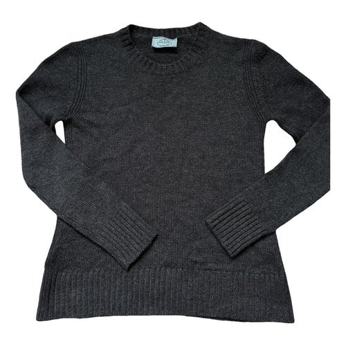 Pre-owned Prada Wool Sweatshirt In Grey