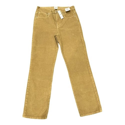 Pre-owned Jcrew Straight Jeans In Camel