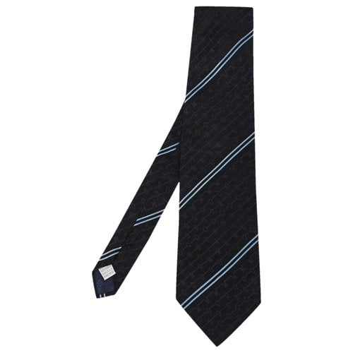 Pre-owned Moschino Silk Tie In Black