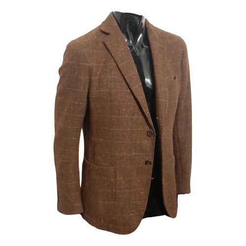 Pre-owned Tombolini Wool Vest In Brown