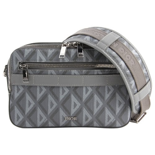 Pre-owned Dior Cloth Small Bag In Grey