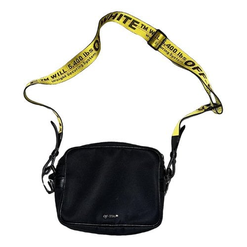 Pre-owned Off-white Cloth Bag In Black
