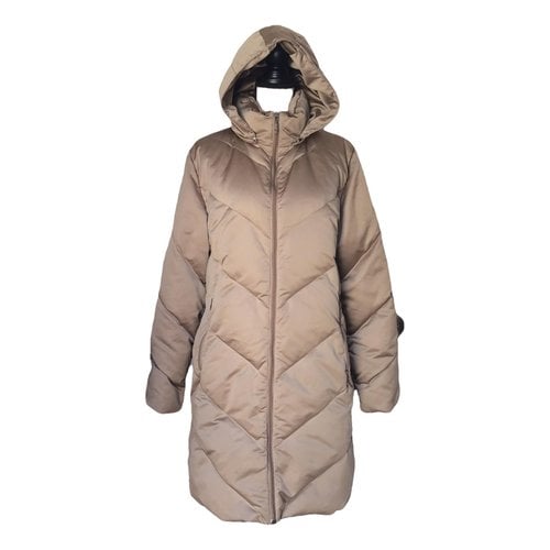 Pre-owned Moncler Puffer In Gold