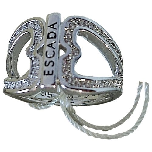 Pre-owned Escada Ring In Silver