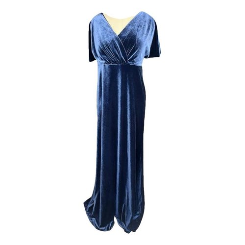 Pre-owned Jenny Yoo Maxi Dress In Blue