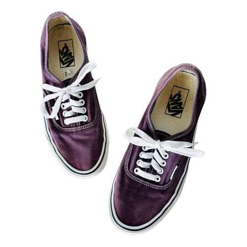 Pre-owned Vans Cloth Flats In Purple