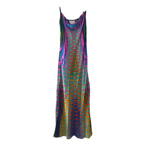 Pre-owned Camilla Silk Mid-length Dress In Multicolour
