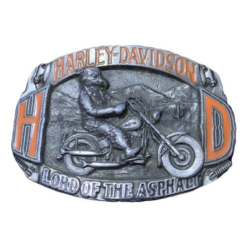 Pre-owned Harley Davidson Belt In Silver