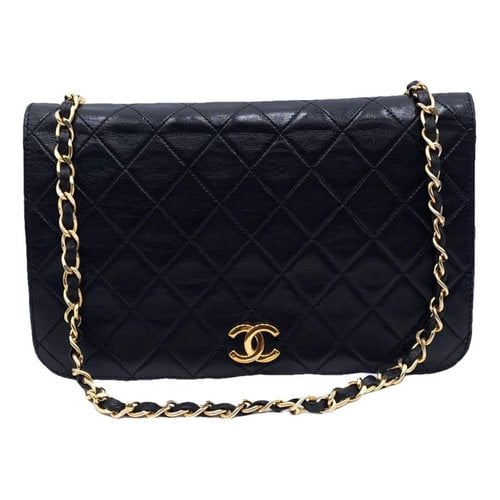 Pre-owned Chanel Timeless/classique Leather Handbag In Black