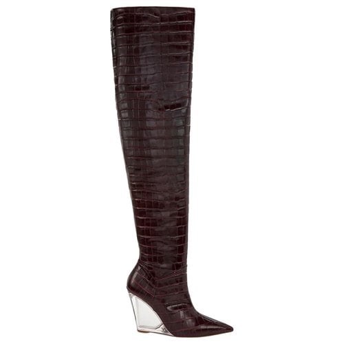 Pre-owned Stuart Weitzman Leather Boots In Other