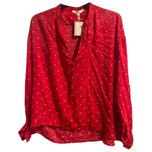Pre-owned Maje Spring Summer 2020 Blouse In Red