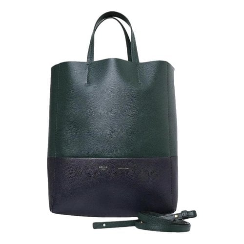 Pre-owned Celine Cabas Leather Handbag In Multicolour