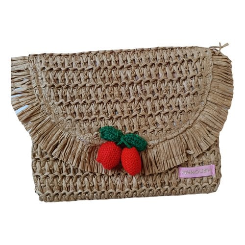 Pre-owned Manoush Clutch Bag In Beige