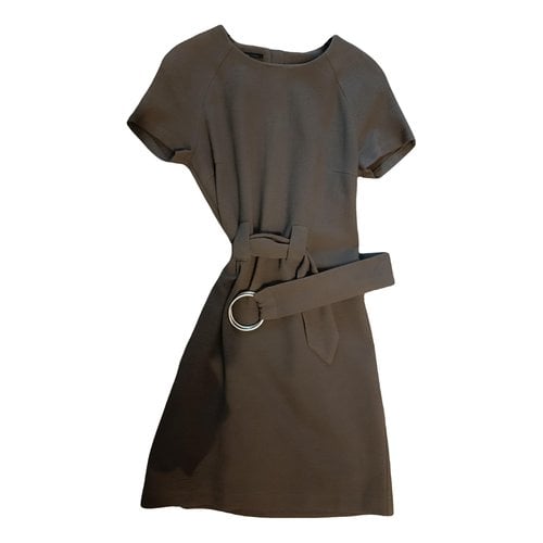 Pre-owned Ikks Mini Dress In Brown