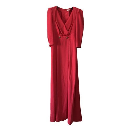 Pre-owned Elisabetta Franchi Maxi Dress In Red