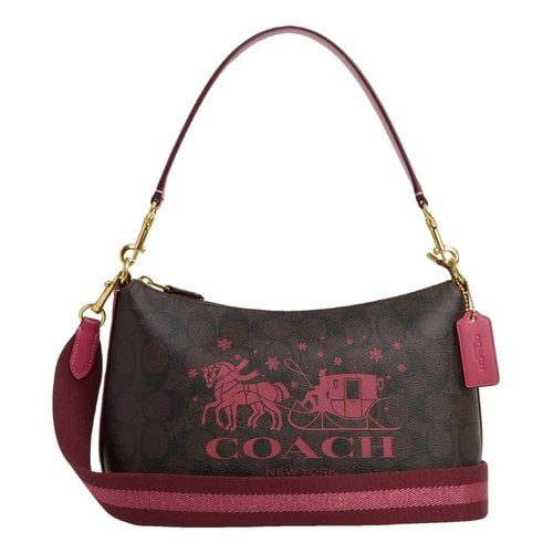 Pre-owned Coach Leather Handbag In Brown