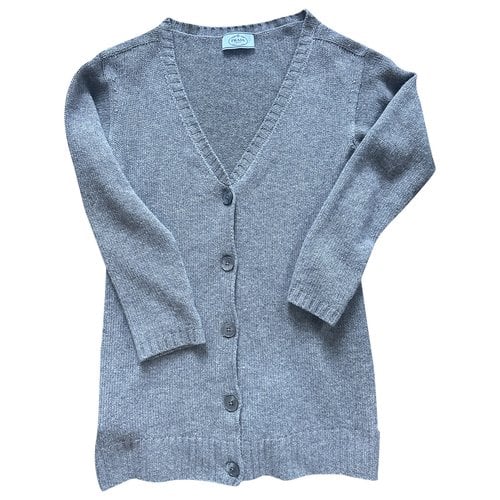 Pre-owned Prada Wool Cardigan In Grey