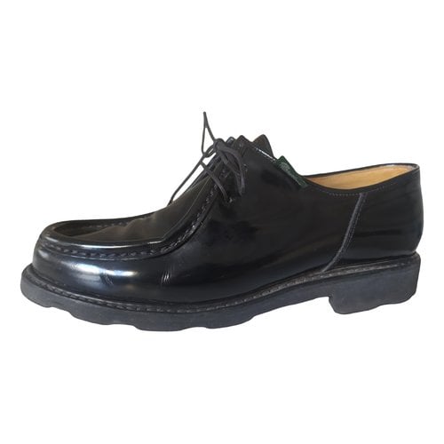 Pre-owned Paraboot Leather Lace Ups In Black