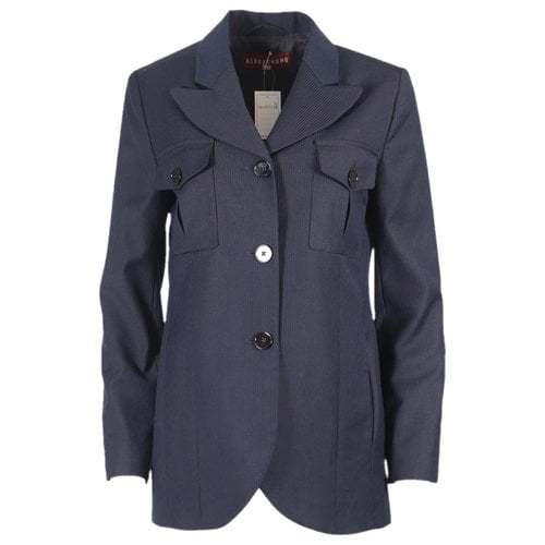 Pre-owned Alexa Chung Wool Jacket In Blue