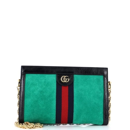 Pre-owned Gucci Leather Handbag In Green