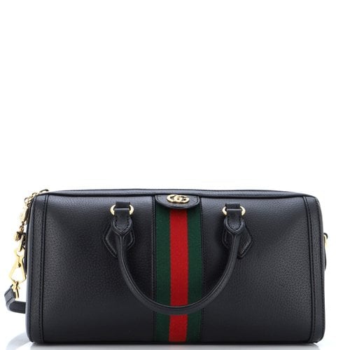 Pre-owned Gucci Leather Handbag In Black