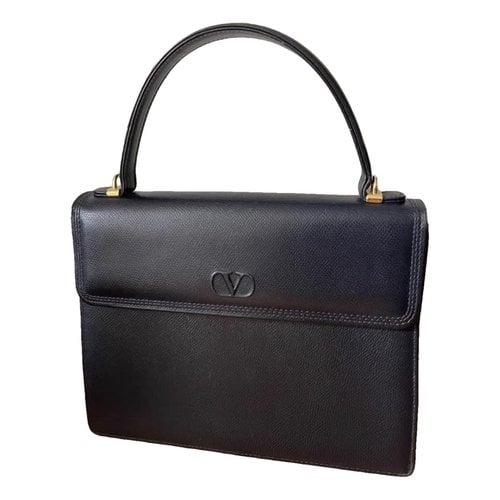 Pre-owned Valentino Garavani Leather Handbag In Blue