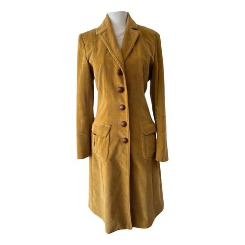 Pre-owned Moschino Cheap And Chic Coat In Yellow